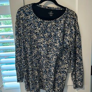 J Jill Simply Supima crew neck Tunic